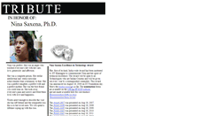 Desktop Screenshot of ninasaxena.com